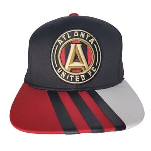 Adidas Atlanta United FC Hat Mens Black Red Snapback MLS Soccer Cap Hat